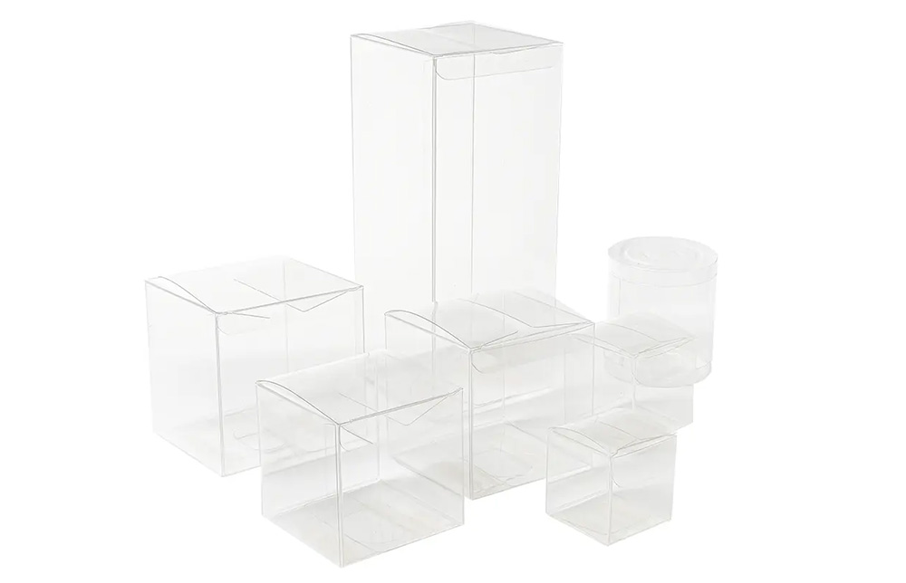 Transparent packaging box