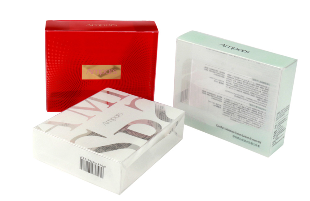 Cosmetic pvc packaging box