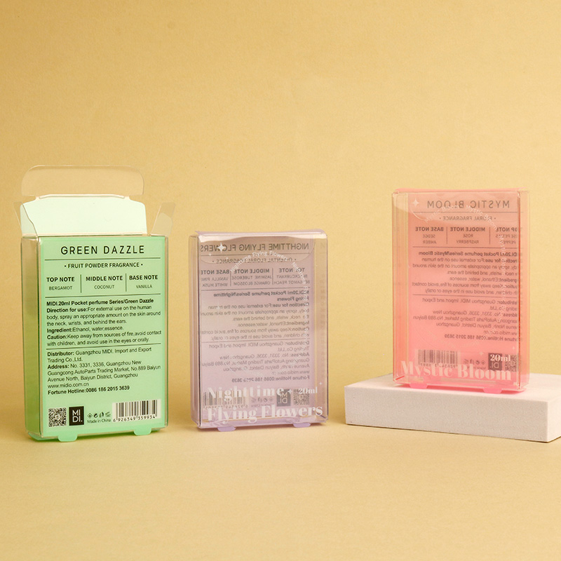Perfume pet plastic box